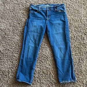 GAP Women's Straight Leg Jeans in Dark Blue Wash